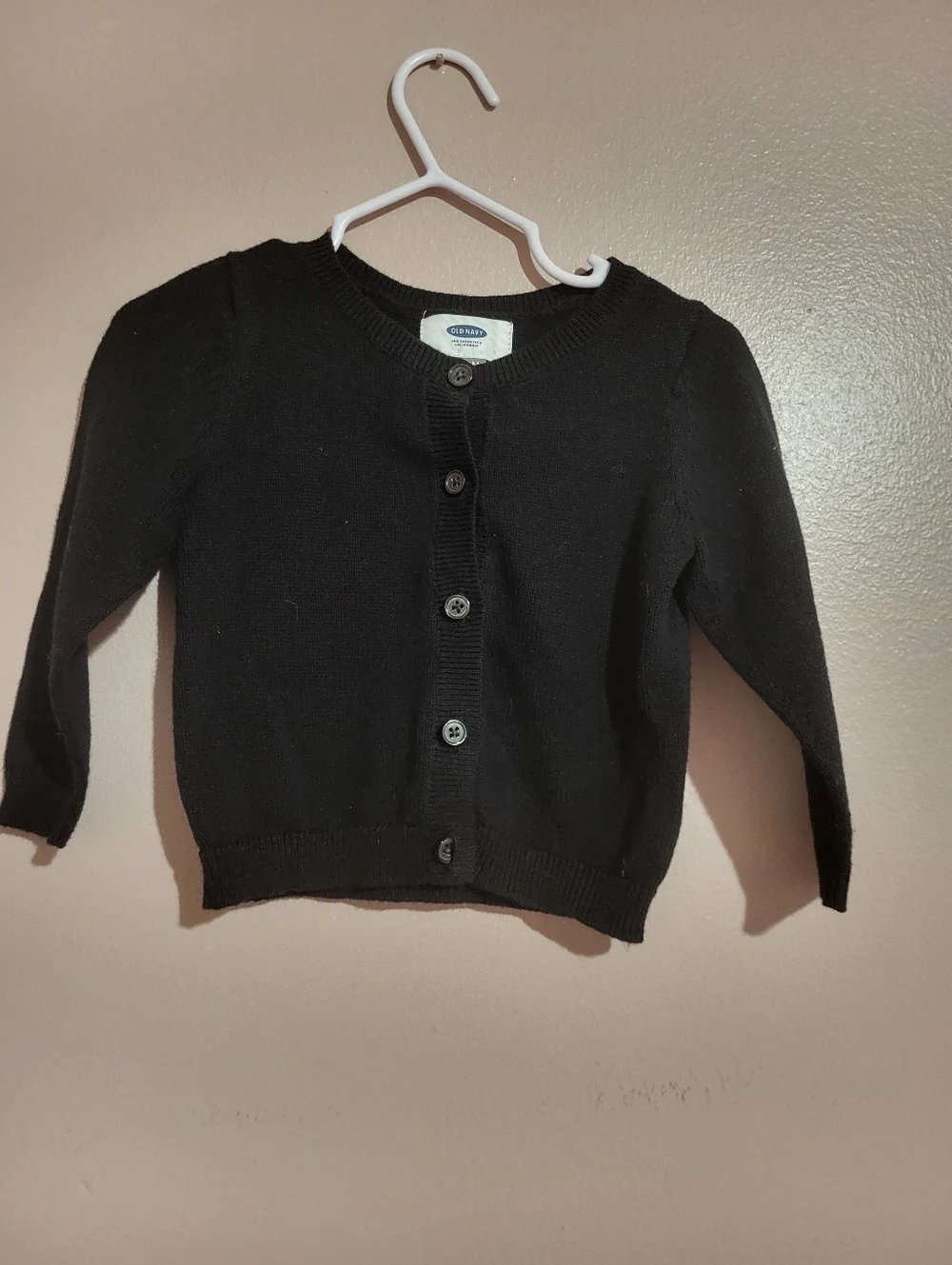 Old Navy Black Knit Button-Front Cardigan